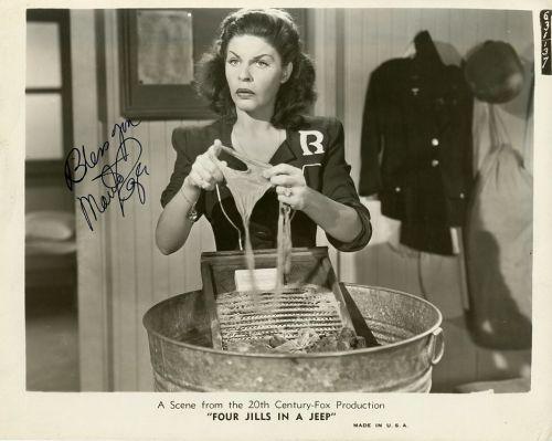 Martha Raye (1916-1994) from the movie 4 JILLS AND A JEEP